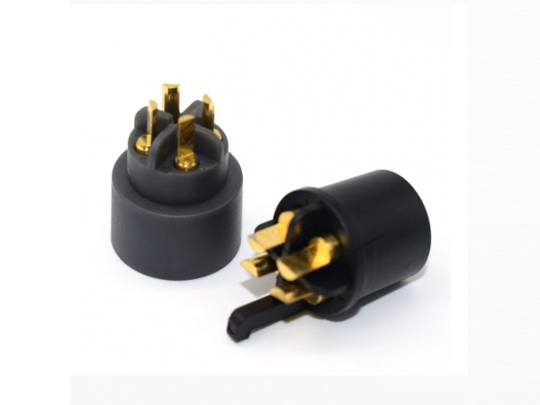 Special-shaped male and female socket butt pogopin spring pin connector