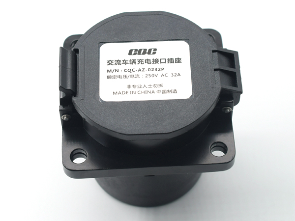 國(guó)標(biāo)GB/T交流充電槍座7kW 慢充車端充電接口新能源電動(dòng)車充電插座