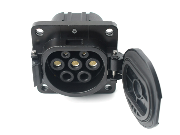 國(guó)標(biāo)GB/T交流充電槍座7kW 慢充車端充電接口新能源電動(dòng)車充電插座