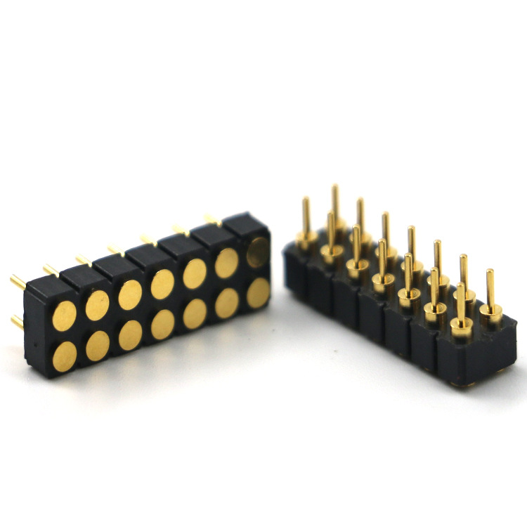 彈簧針雙排14pin大電流充電針導(dǎo)電針天線頂針 pogo pin連接器彈針