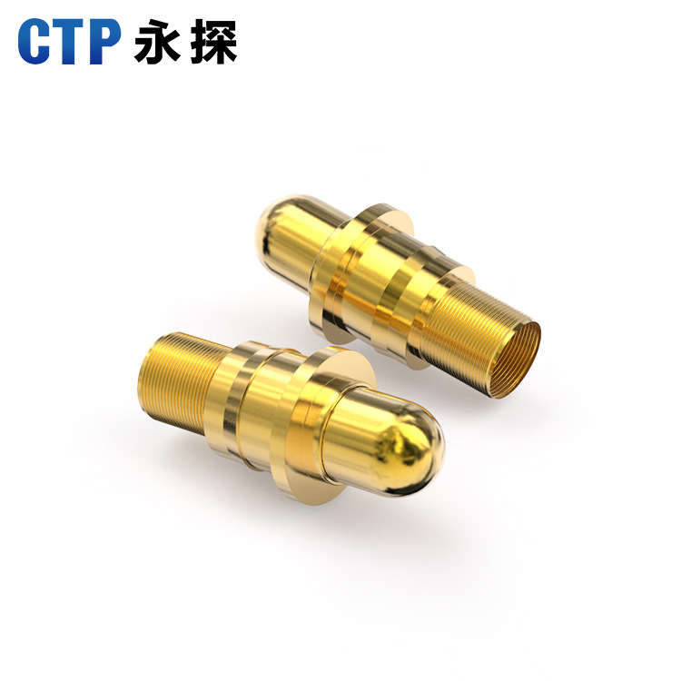 TWS對耳藍(lán)牙耳機(jī)pogo pin頂針雙頭彈簧針大電流 電池插針彈簧頂針