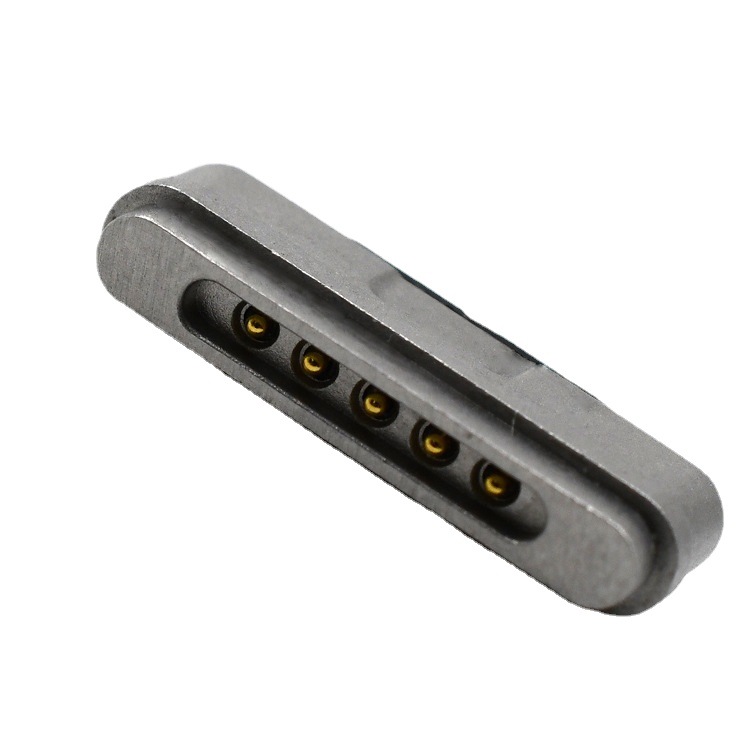 5pin 第三代最新充電針蘋果頭彈簧針鍍金T型頂針pogo pin連接器