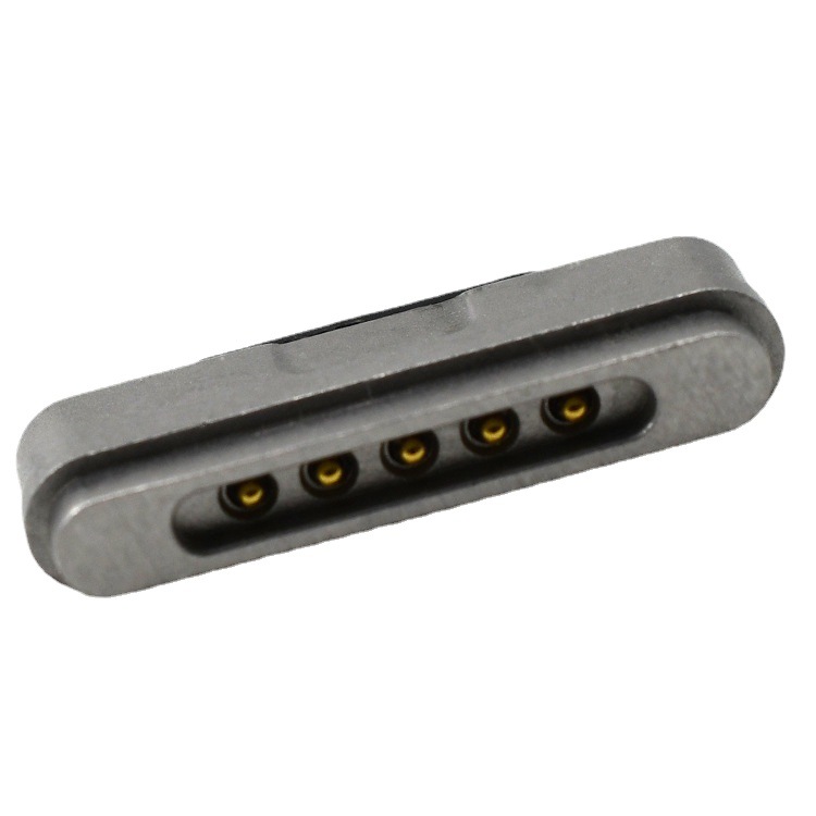 5pin 第三代最新充電針蘋果頭彈簧針鍍金T型頂針pogo pin連接器
