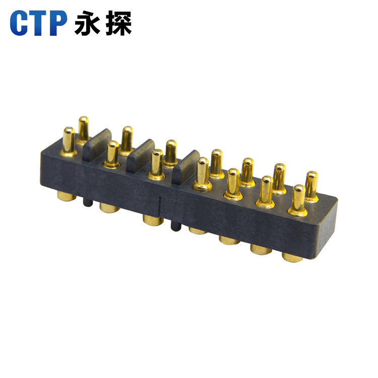pogopin彈簧針通訊數(shù)碼大充電探針 手環(huán)USB連接器14pin鍍金彈針
