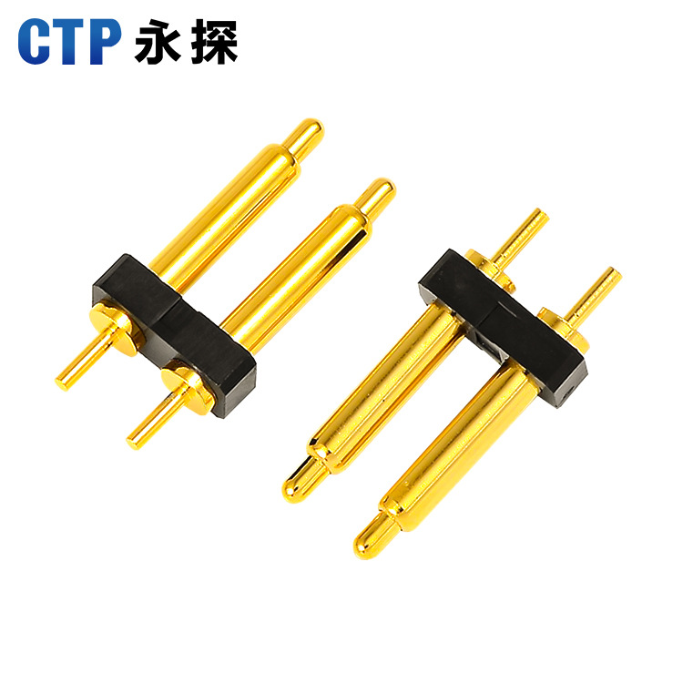 定 單排2Pin pogopin通訊連接器探針汽車光纖導(dǎo)電針彈簧觸點(diǎn)頂針
