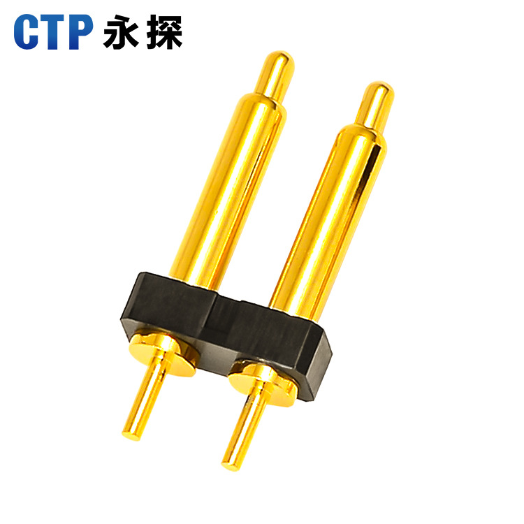 定 單排2Pin pogopin通訊連接器探針汽車光纖導(dǎo)電針彈簧觸點(diǎn)頂針