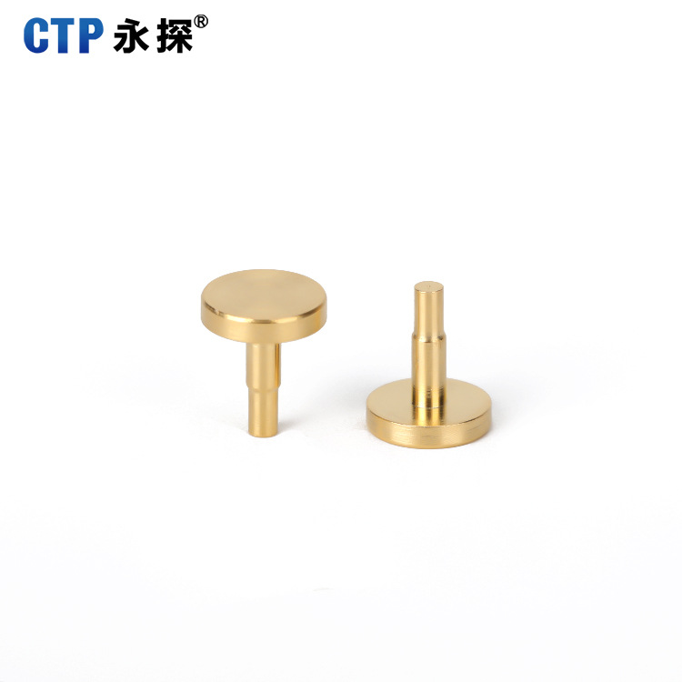 工廠直供pogo pin 電流針充電彈簧針 接觸式天線頂針連接器鍍金針