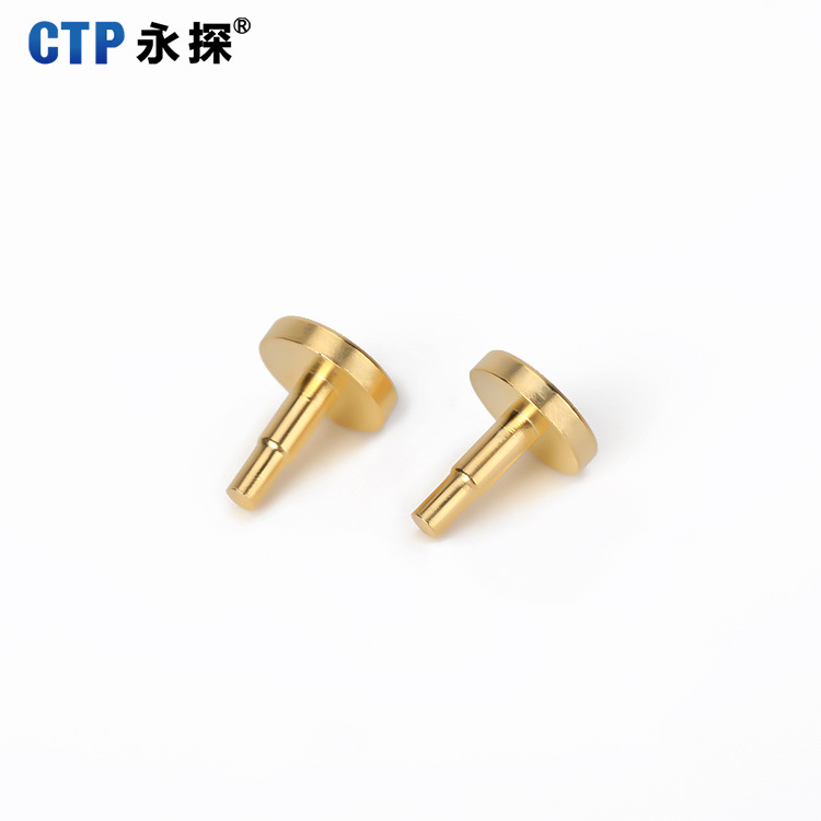 工廠直供pogo pin 電流針充電彈簧針 接觸式天線頂針連接器鍍金針