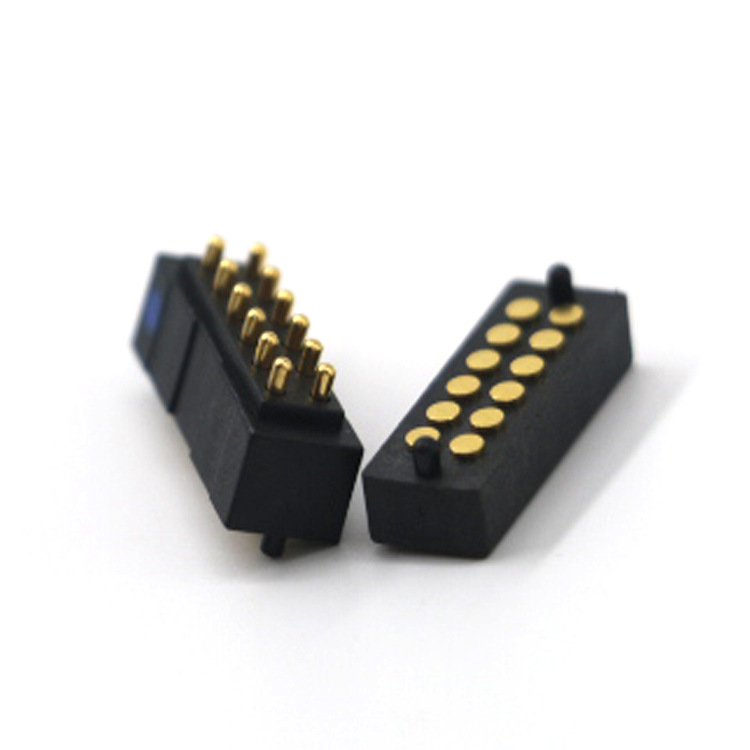 CTP 定制POGOPIN雙排連接器導(dǎo)電12pin大電流彈簧針雙頭充電頂